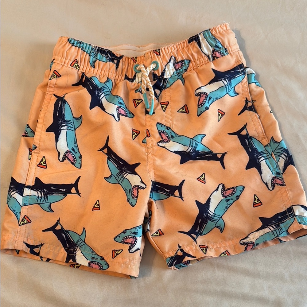 Shark Print Swim Shorts